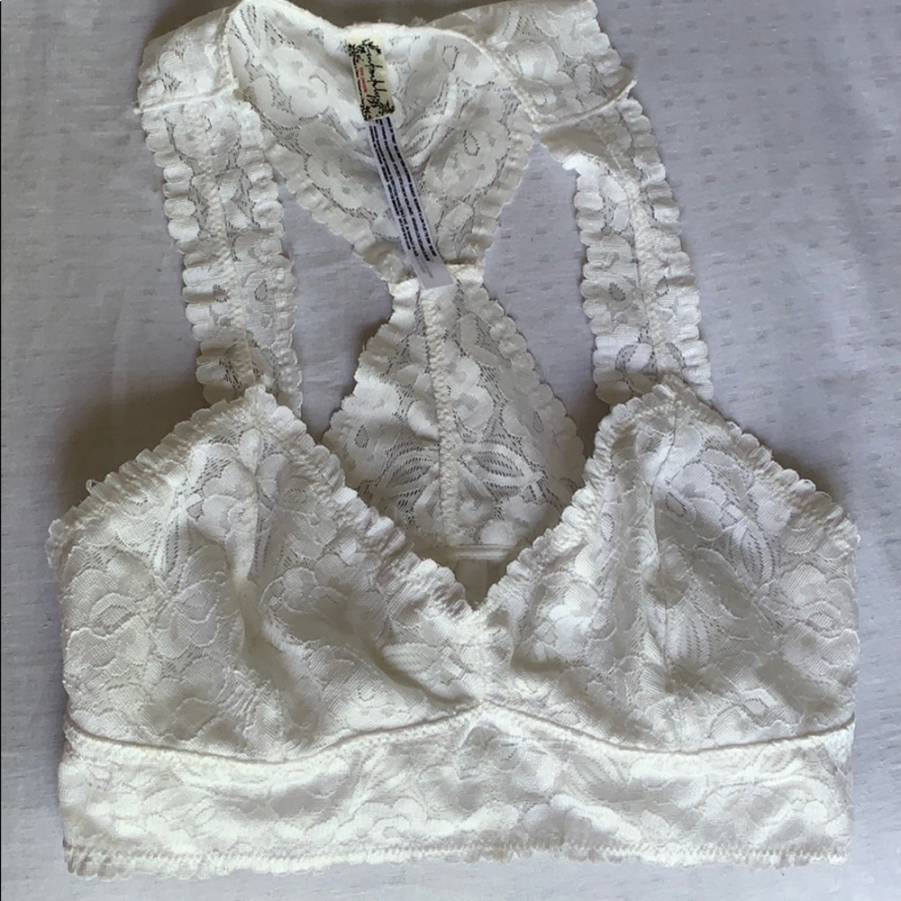 free people white bralette